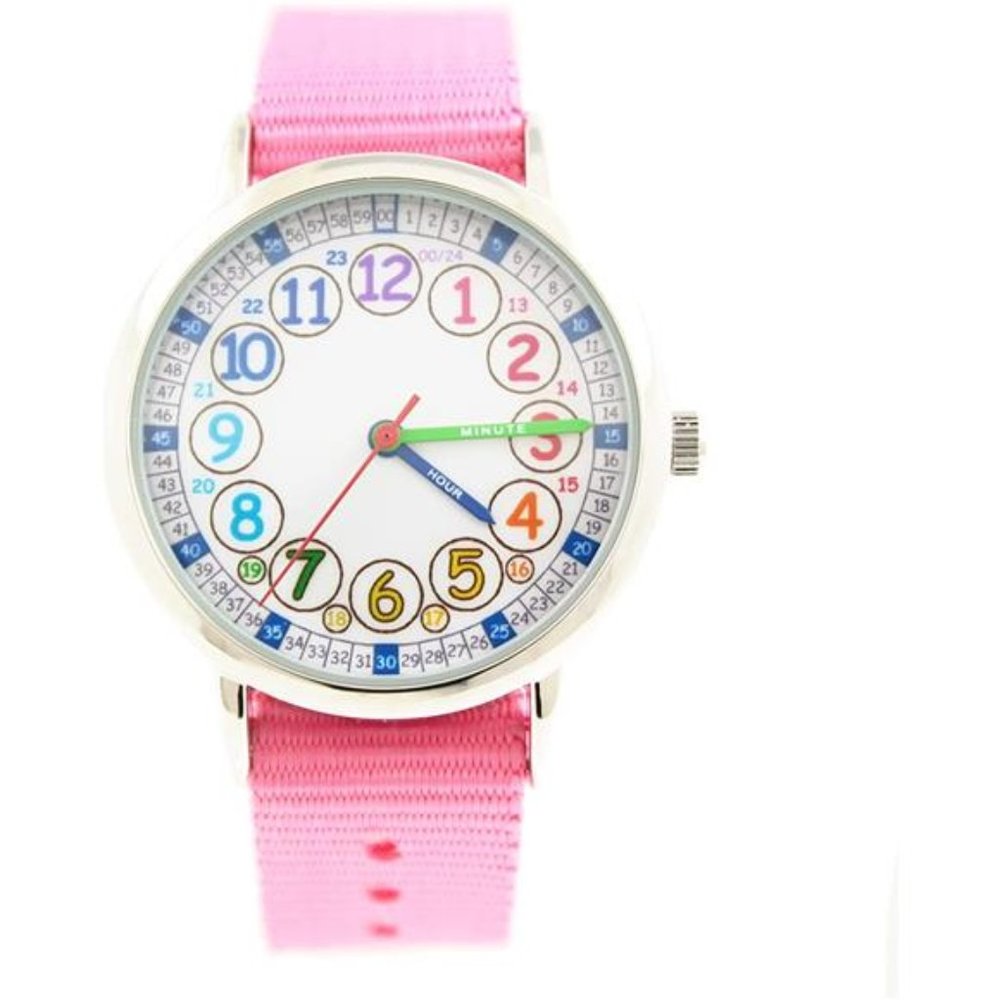 Ages 7-10 Kids Analog Watch Learning Time Watch for Kids